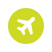 Auslandserfahrung Flugzeug Icon